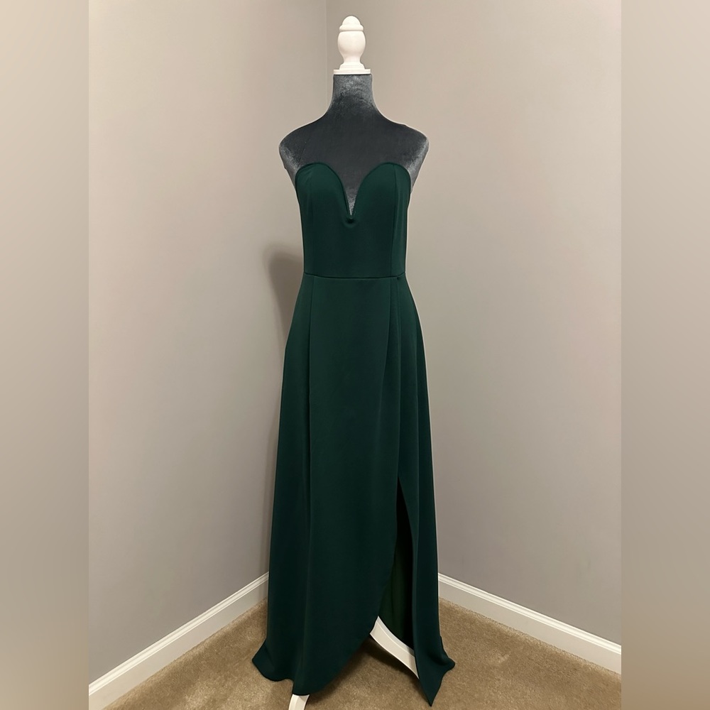 Green long dress size XL